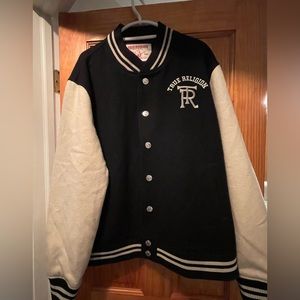 True Religion Wool Varsity Jacket.